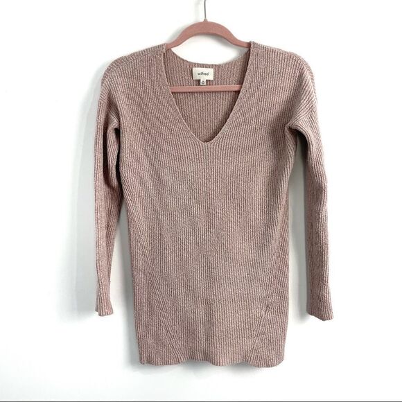 Aritzia Wilfred Henon V-Neck Sweater  Sz XXS - Picture 1 of 10